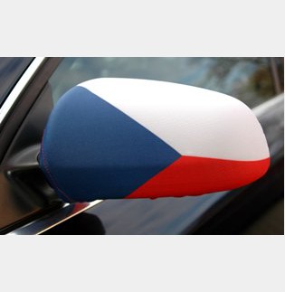 Vlajka ČR na zpětné zrcátko (návlek na auto)