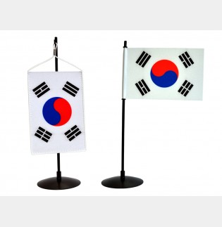 Stolní vlaječka Jižní Korea - oba typy