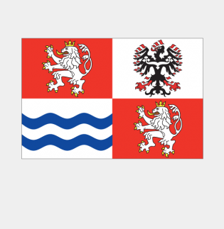 Samolepka vlajky Středočeského kraje