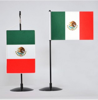 Mexiko - stolní vlaječka saténová tištěná