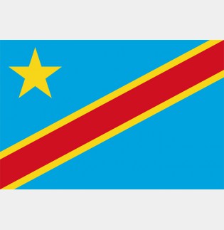 Kongo-demokratická republika vlajka