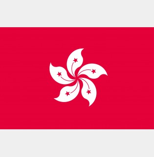 Státní vlajka Hong Kong tištěná venkovní