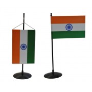 Stolní vlaječka Indie - obě verze