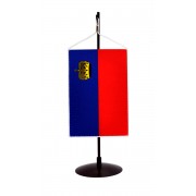 Stolní vlaječka Lichtenštejnsko - typ na zavěšení