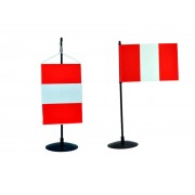 Stolní vlaječka Peru v obou variantách