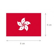 Samolepka vlajky Hong Kong