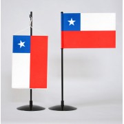 Chile - stolní vlaječka saténová tištěná