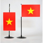 Vietnam stolní vlaječka saténová tištěná