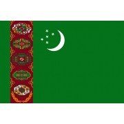 Turkmenistán vlajka 