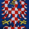Moravská vlajka modrá s orlicí
