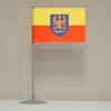 Tištěná stolní vlaječka Moravy - žlutočervená, na nasunutí.