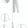 Sekční vlajkový hliníkový stožár  s vnitřním vedením lanka